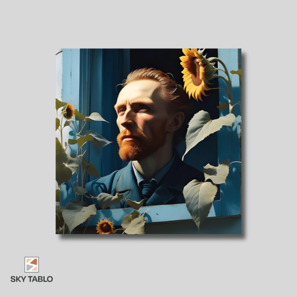 Van Gogh’un Penceresi kare tablo yakından görünümü