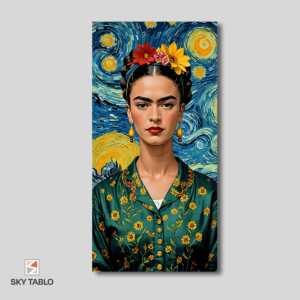 Yıldızların Altında Frida uzun dikey tablo yakından görünümü