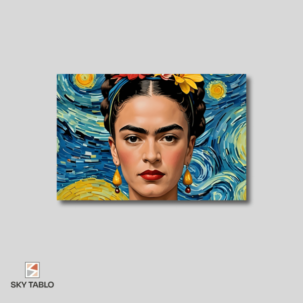 Yıldızların Altında Frida yatay tablo yakından görünümü