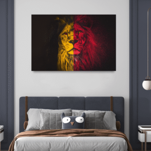 Aslanın Gücü: Kırmızı ve Sarı Konsept
