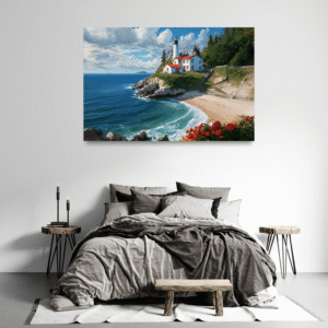 Deniz ve Fener: Sahil Evi Tablosu