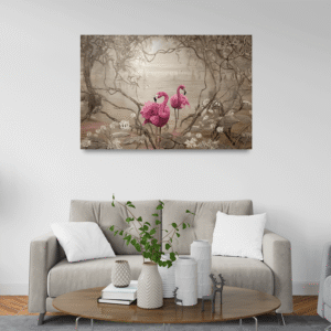 İkili Flamingo Sanatı