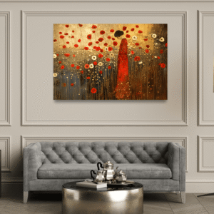 Kadın ve Gelincikler: Gustav Klimt'in Çiçeklerle Bezenmiş Eseri