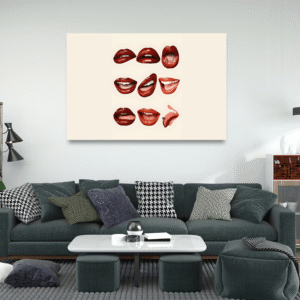 Kırmızı Dudaklar Serisi – Modern Pop