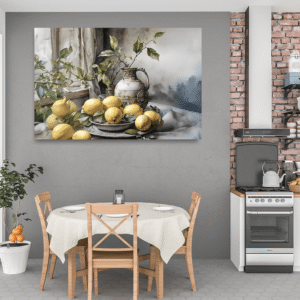 Vintage Limon ve Yaprak