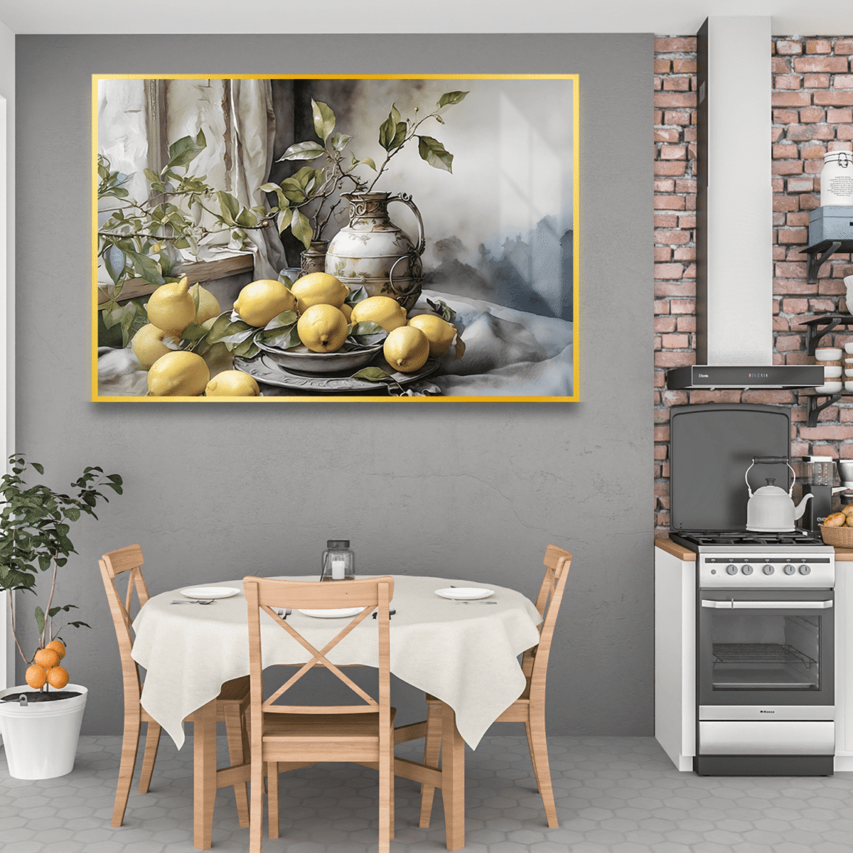 Salon Tablosu Seçiminde Renk Uyumu Nasıl Sağlanır? Vintage Limon Ve Yaprak Cam Yatay 3X2 Qızıl.png.png Adlı Dosyanın Kopyası