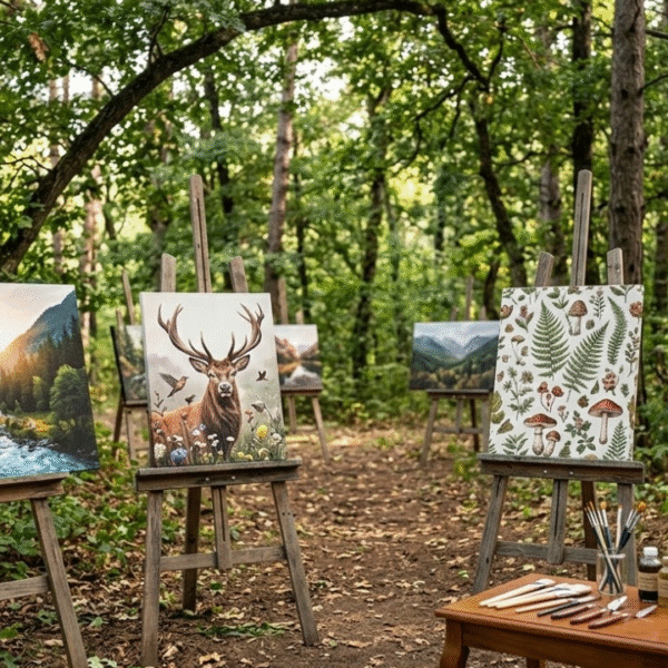 Kanvas ve Doğa Temalı Tasarımlar