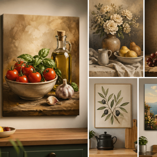 Mutfak Duvarı İçin En İyi Tablo Temaları: Yiyecek, Natürmort ve Ötesi