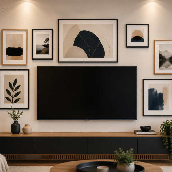TV Üstü Duvar Tablo Düzeni Nasıl Yapılır?